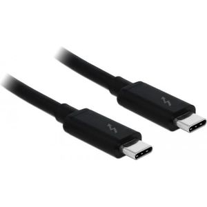 Delock 84847 Thunderbolt 3 (20 Gb/s) USB-C-kabel male > male passief 2,0 m 3 A zwart