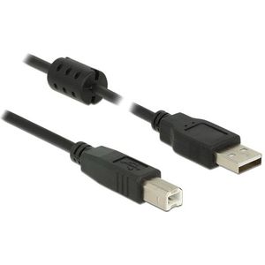 Delock 84899 Kabel USB 2.0 Type-A male > USB 2.0 Type-B male 5,0 m zwart