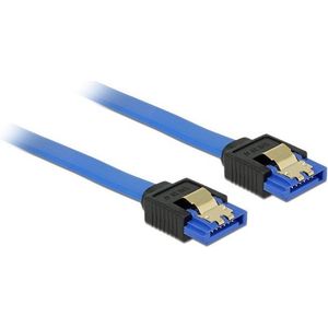 SATA - Datakabel - Plat - Blauw - SATA600 - 6 Gbit/s - 0,70 meter