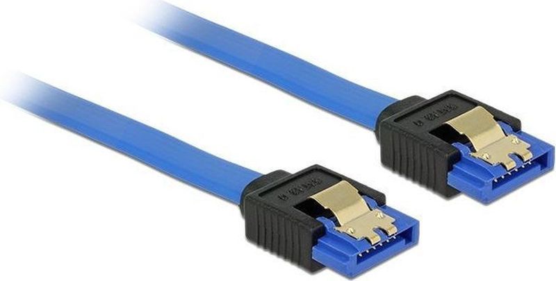 SATA - Datakabel - Plat - Blauw - SATA600 - 6 Gbit/s - 0,70 meter