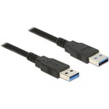 Delock - 85062 - Kabel USB 3.0 Type-A - Type-A - 2,0 m - Zwart