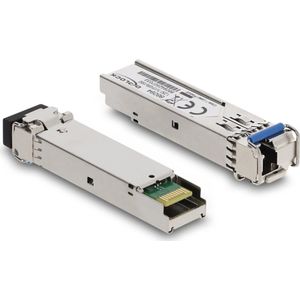 Delock SFP Modul 1000Base-BX SM TX 1310 / RX 1550 nm DDM, Zendontvangers