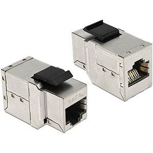 DeLOCK Keystone RJ45 Bu-Bu Cat6a metall keystone module