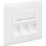 Wandcontactdoos - Wit - Voor 3 Keystone Modules