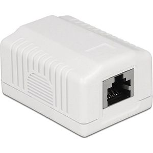 Netwerk Uitvoerdoos - 1 RJ45 Poort - Afgeschermd - CAT6a
