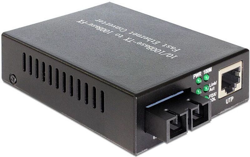 Delock - Medien Konverter 100Base FX - 2km - SC Duplex - RJ45