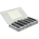 Krimpkous Assortiment - Zwart - 100 Stuks - Handige Bewaardoos