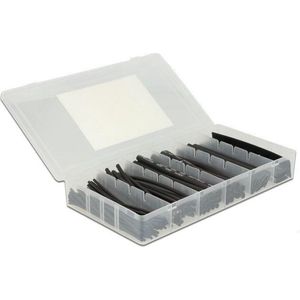 Krimpkous Assortiment - Zwart - 100 Stuks - Handige Bewaardoos