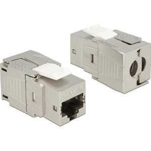 Delock - Keystone Module - Zink Die Cast - RJ45 Jack - Cat.6A