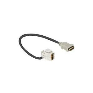 DeLOCK HDMI Buchse Keystone Modul > HDMI weiblich 110 mit Kabel - Delo