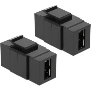 Easy-USB-A Keystone module | USB2.0 | zwart