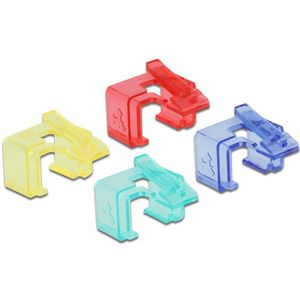 Reparatie clips voor RJ45 Connectoren - 40 stuks - Rood, Blauw, Groen, Geel