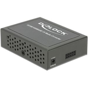 Delock - Gigabit Ethernet Media Converter - Netwerk Accessoire - Robuuste Metalen Behuizing - Datatransfersnelheid tot 1 Gb/s