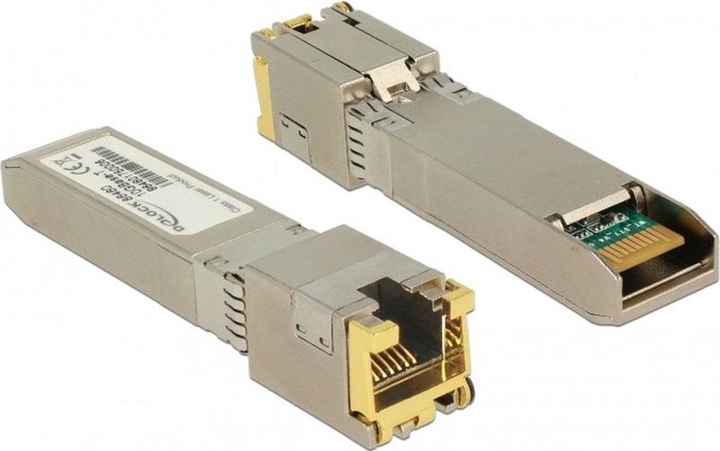 DeLOCK - 86460 - SFP+ Transceiver Module - Zilver - 10GBase-T, 10 Gbps