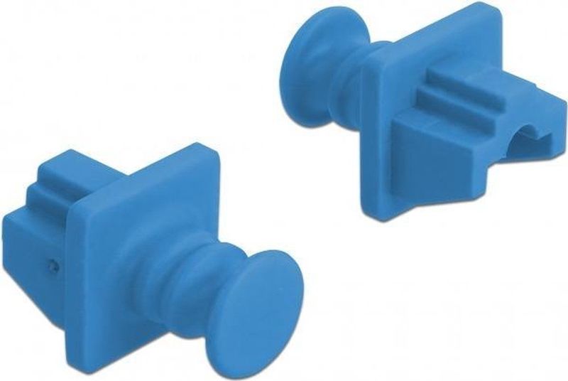 RJ45 - Afsluitcovers - Blauw - 10 Stuks - Beschermt tegen Vuil en Stof