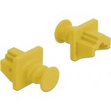 RJ45 - Afsluitcovers - Geel - 10 Stuks