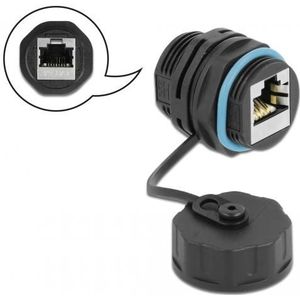 Delock kabelconnector RJ45 jack naar RJ45 jack Cat.6A met vergrendeli