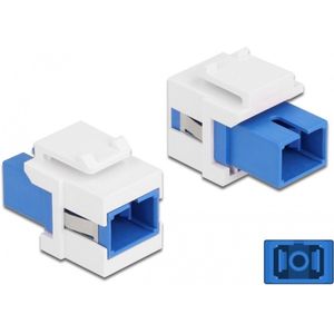 Delock - Keystone Module - SC Simplex Aansluiting - Blauw/Wit