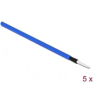 DeLOCK - Glasvezelreinigingspen - Blauw - Kunststof - Verpakking van 5