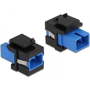 Delock - Keystone Modul - Aansluiting SC Simplex - Blauw/Zwart - Voor Singlemode Vezel