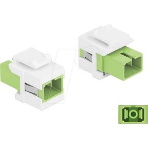 Delock - Keystone Module - SC Simplex Aansluiting - Lichtgroen / Wit