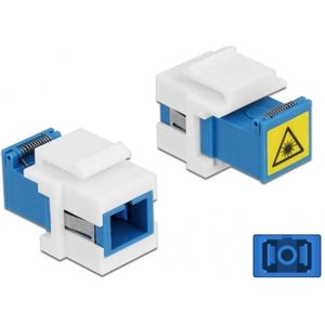 Delock - Keystone-module - SC Simplex - Blauw/Wit - Plastic