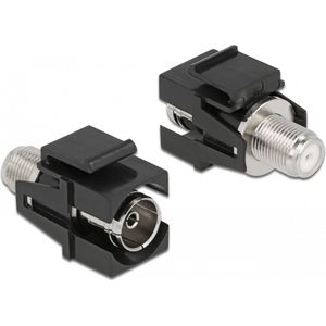 Keystone -module IEC vrouw naar f vrouwelijk zwart