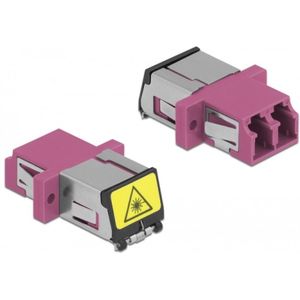 Delock - LC Duplex Koppeling - Multi-Mode - Violet - Laserbescherming