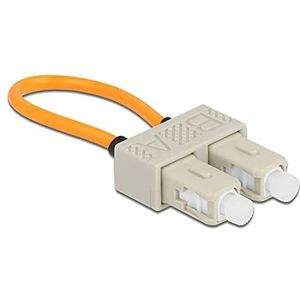 Delock - Glasvezel Loopback Adapter - Beige - SC/OM1 Multimode