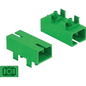 Delock - SC Simplex - Optische Vezelkoppeling - Groen - Kunststof, 1 x SC simplex vrouwelijk, Keramische Mouw