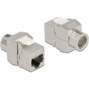 Keystone Module RJ45 Jack to LSA CAT6A gereedschaploos afgeschermd
