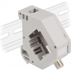 Delock - DIN Rail - Adapter - Grijs - F Vrouw tot F Vrouw