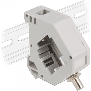 Delock - DIN Rail Adapter - Grijs/Wit - 1 x ST Simplex Vrouwelijk - 35 mm Montage