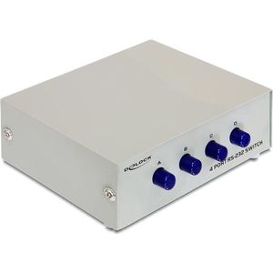 Delock - 87589 - Seriële Switch - 4-Poorts - RS-232 / RS-422 / RS-485