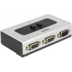 Delock - RS-232 / RS-422 / RS-485 Schakelaar - Handmatig - Kunststof - 2 x D-Sub 9 Pin female