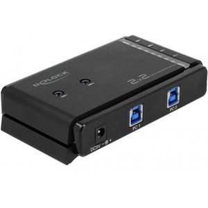 Delock - USB 3.0 Matrix Switch - Zwart - 2 x 2