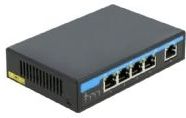 Delock - Gigabit Ethernet Switch - 4 Port Poe - 1 RJ45 - Zwart - 30W per Poort