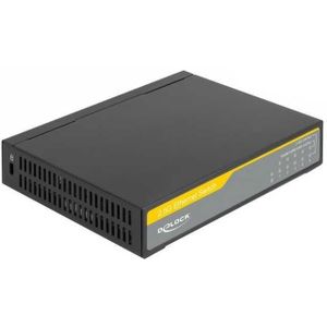 Delock - 2.5 Gigabit Ethernet Switch - Zwart - 5 Poorten - NBASE-T Technologie