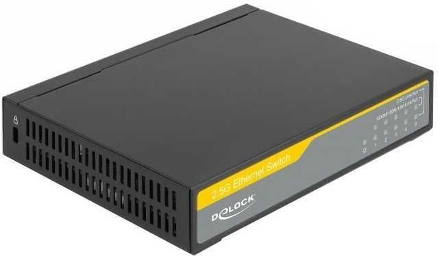 Delock - 2.5 Gigabit Ethernet Switch - Zwart - 5 Poorten - NBASE-T Technologie