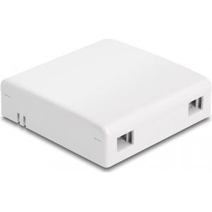 Delock - LWL Aansluitdoos - Wit - ABS - Wandmontage - 2 Aansluitingen