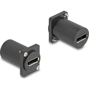 Delock D-Type Module DisplayPort Female naar Female 4K zwart - HQ prod