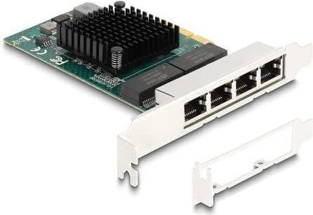 Delock - PCI Express x4 - Netwerkkaart - Grijs - 4 x RJ45 Gigabit LAN