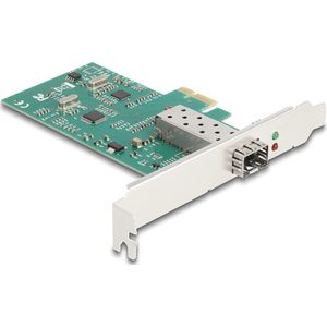 Delock - PCI Express x1 - Netwerkkaart - Groen - 100 Mbps SFP-module Ondersteuning