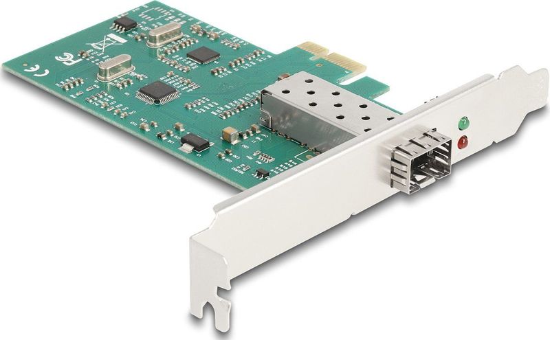 Delock - PCI Express x1 - Netwerkkaart - Groen - 100 Mbps SFP-module Ondersteuning