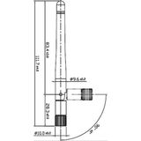 WLAN - Antenne - 2 dBi - SMA-RP (m) Connector - Omni-directioneel