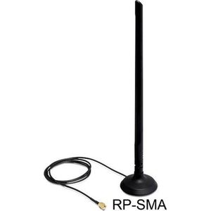 WLAN IEEE 802.11 b/g/n Antenne met SMA-RP (m) connector - 6,5 dBi - 1 meter
