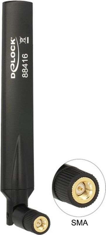 GSM (2G) en UMTS (3G) antenne - omnidirectioneel - SMA (m) - 1-3,5 dBi / zwart