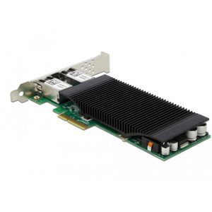 Delock - PCI Express X4 - Kaart - 2 x RJ45 Gigabit LAN - Poe+ - Intel i350