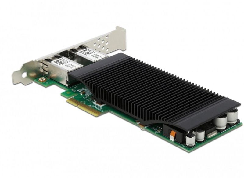 Delock - PCI Express X4 - Kaart - 2 x RJ45 Gigabit LAN - Poe+ - Intel i350