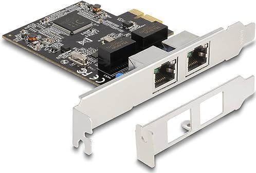 Delock - PCI Express x1 - Netwerkkaart - 2 x RJ45 Gigabit LAN - RTL8111